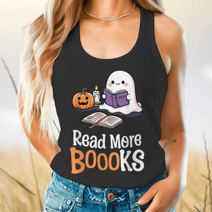 Halloween Teacher Women Cute Reading Ghost Read More Books Flowy Tank, gift for family, gift for coworker Halloween Teacher Women Cute Reading Ghost Read More Books Flowy Tank, gift for family, gift for coworker