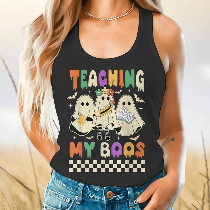 Halloween Teaching My Boos Cute Ghost Teacher Life Costume Flowy Tank, gift for family, gift for coworker Halloween Teaching My Boos Cute Ghost Teacher Life Costume Flowy Tank, gift for family, gift for coworker