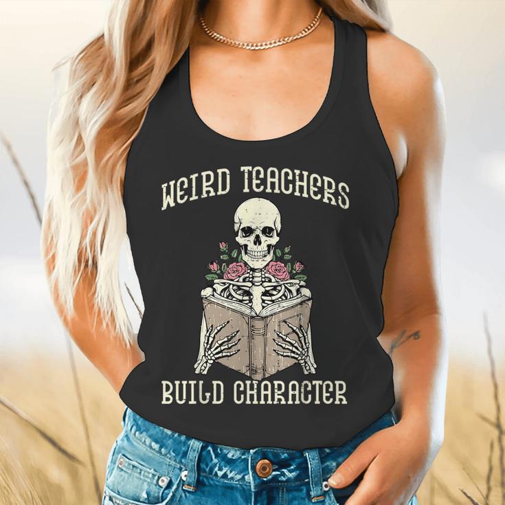 Halloween Weird Teachers Build Character Costume Men Women Flowy Tank, gift for family, gift for coworker Halloween Weird Teachers Build Character Costume Men Women Flowy Tank, gift for family, gift for coworker