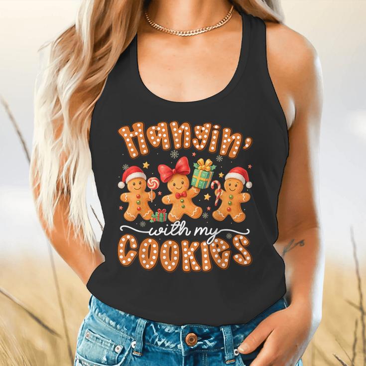 Hangin With My Cookies Gingerbread Men Women Xmas Teacher Flowy Tank, gift for family, gift for coworker Hangin With My Cookies Gingerbread Men Women Xmas Teacher Flowy Tank, gift for family, gift for coworker