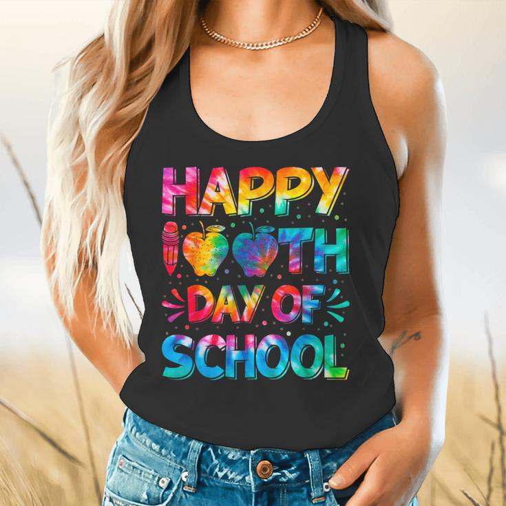 Happy 100th Day Of School Teacher Student 100 Days Tie Dye Men Women Kids Flowy Tank, gift for family, gift for coworker Happy 100th Day Of School Teacher Student 100 Days Tie Dye Men Women Kids Flowy Tank, gift for family, gift for coworker