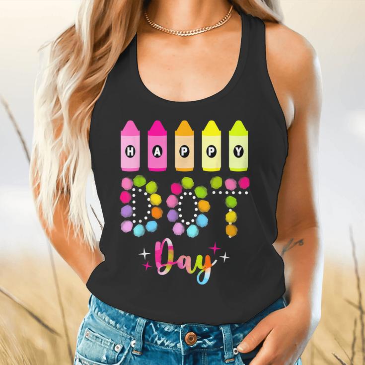 Happy Dot Day 2025 Teacher Kids Girls Colorful Polka Dot Day Flowy Tank, gift for family, gift for coworker