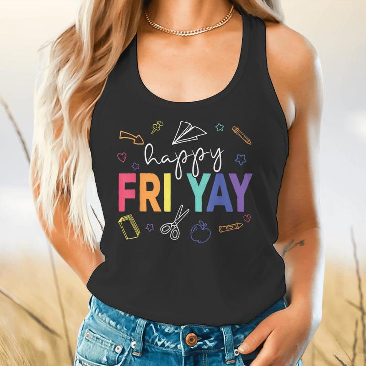 Happy Fri Yay Teacher Friday For Men Women Flowy Tank, gift for family, gift for coworker Happy Fri Yay Teacher Friday For Men Women Flowy Tank, gift for family, gift for coworker