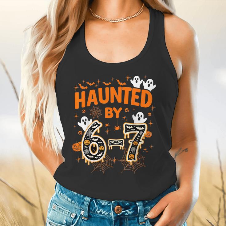Haunted By 6-7 Halloween Math Teacher Joke Flowy Tank, gift for family, gift for coworker Haunted By 6-7 Halloween Math Teacher Joke Flowy Tank, gift for family, gift for coworker