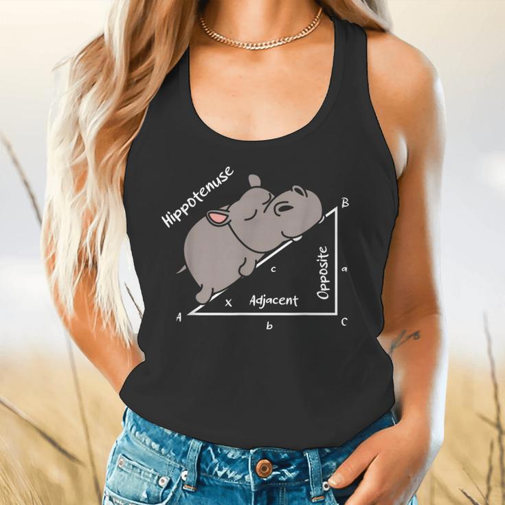 Hippotenuse Hippo Angle Function Hypotenuse Math Teacher Flowy Tank, gift for family, gift for coworker