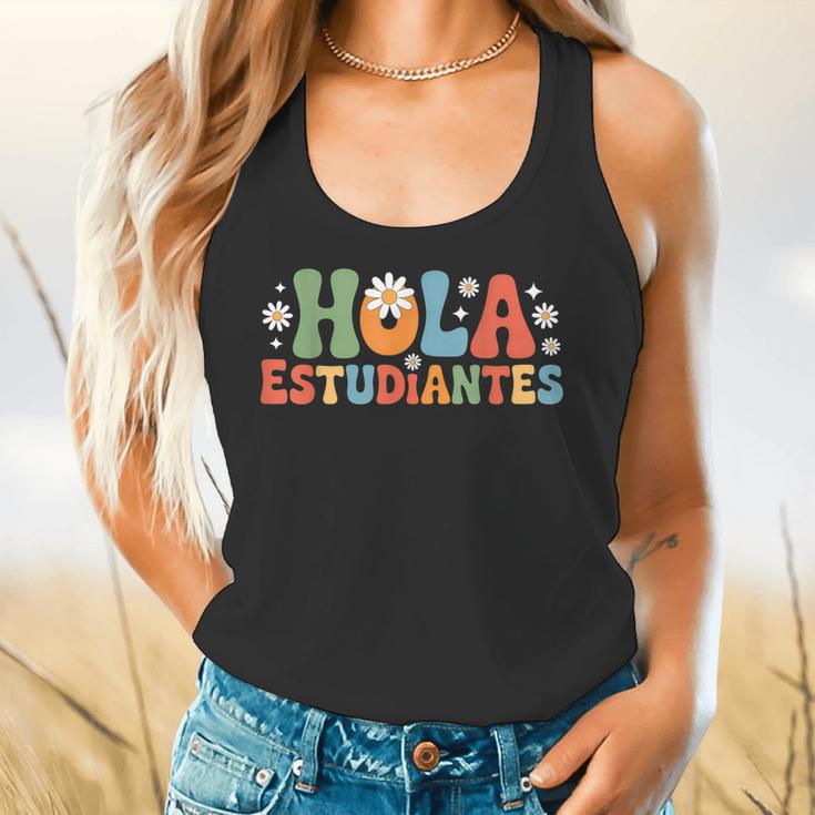 Hola Estudiantes Spanish Teacher Flowy Tank, gift for family, gift for coworker