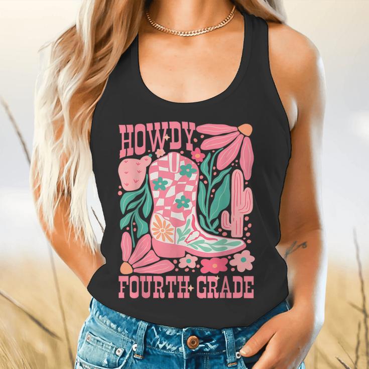 Howdy Fourth Grade Western 4th Grade Teacher Cowboy Cowgirl Flowy Tank, gift for family, gift for coworker Howdy Fourth Grade Western 4th Grade Teacher Cowboy Cowgirl Flowy Tank, gift for family, gift for coworker