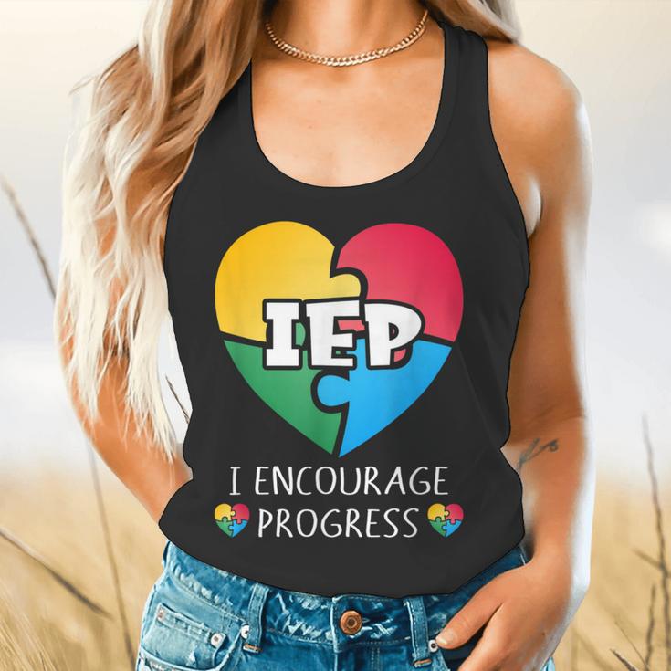 IEP I Encourage Progress Special Education School Teacher Flowy Tank, gift for family, gift for coworker