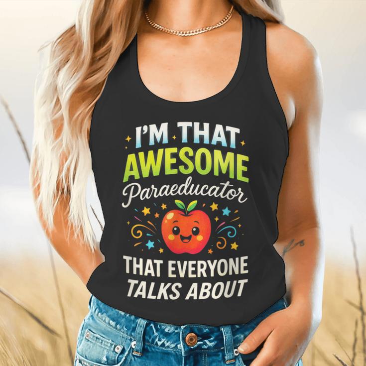 I'm That Awesome Paraeducator Teacher Flowy Tank, gift for family, gift for coworker I'm That Awesome Paraeducator Teacher Flowy Tank, gift for family, gift for coworker