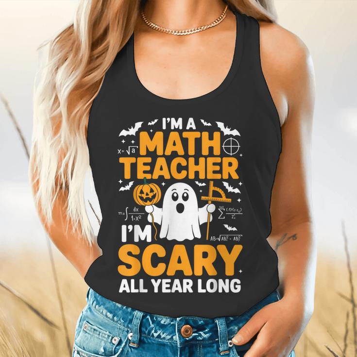 I'm A Math Teacher I'm Scary All Year Long Spooky Halloween Flowy Tank, gift for family, gift for coworker I'm A Math Teacher I'm Scary All Year Long Spooky Halloween Flowy Tank, gift for family, gift for coworker