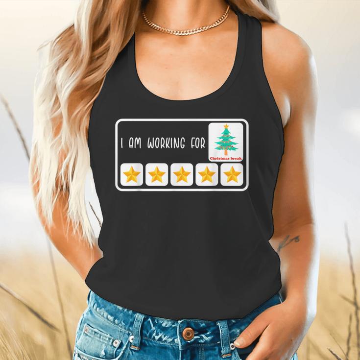 I'm Working For Christmas Break 5 Star Winter Teacher Stars Flowy Tank, gift for family, gift for coworker I'm Working For Christmas Break 5 Star Winter Teacher Stars Flowy Tank, gift for family, gift for coworker
