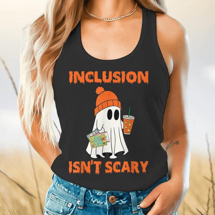 Inclusion Isn't Scary Shirt Halloween SLP Sped Teacher Flowy Tank, gift for family, gift for coworker
