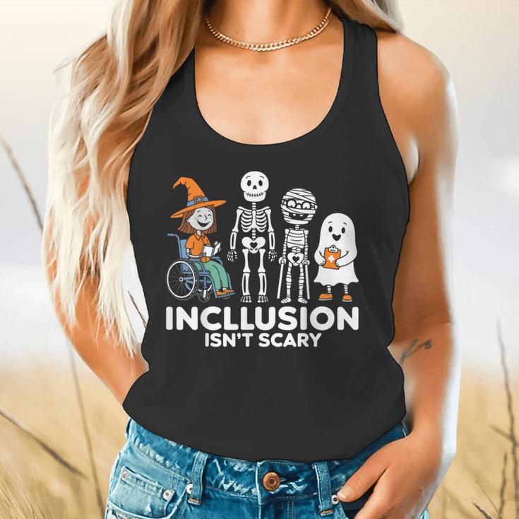 Inclusion Isn't Scary SLP Halloween Costume Sped Teacher Flowy Tank, gift for family, gift for coworker Inclusion Isn't Scary SLP Halloween Costume Sped Teacher Flowy Tank, gift for family, gift for coworker