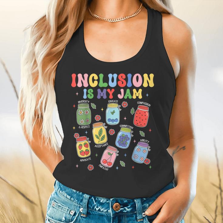 Inclusion Is My Jam SPED Teacher Special Education Life Flowy Tank, gift for family, gift for coworker