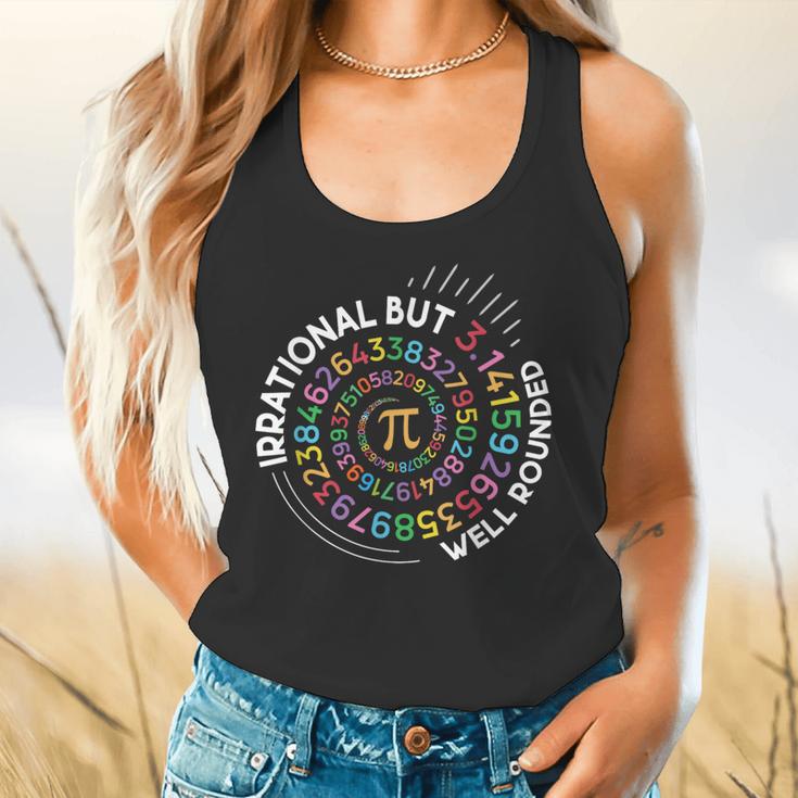 Irrational But Well Rounded Pi Day Math Teacher Student Geek Flowy Tank, gift for family, gift for coworker