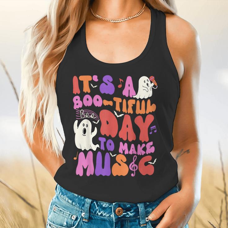 It's a Bootiful Day To Make Music Halloween Music Teacher Flowy Tank, gift for family, gift for coworker