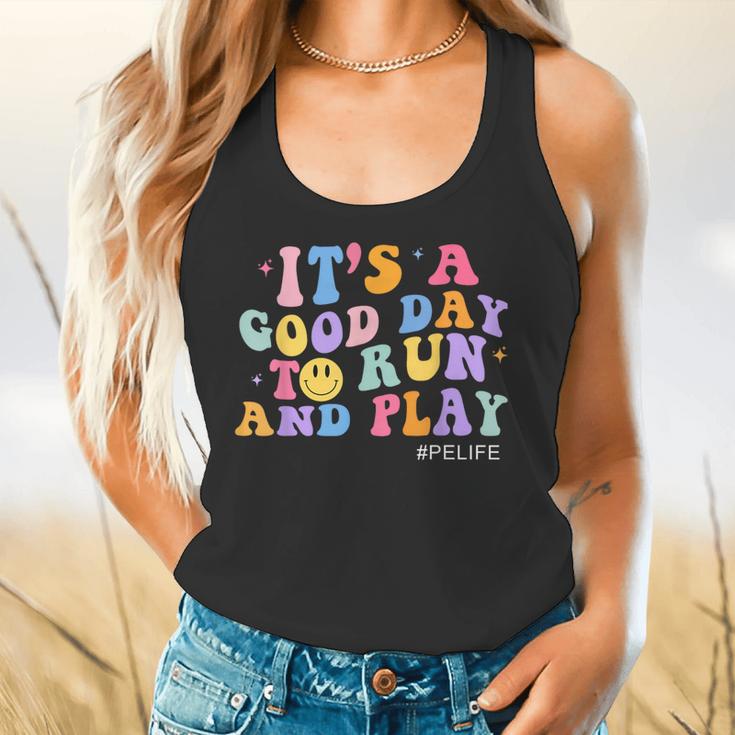 Its A Good Day To Run And Play PE Teacher Must Have Flowy Tank, gift for family, gift for coworker Its A Good Day To Run And Play PE Teacher Must Have Flowy Tank, gift for family, gift for coworker