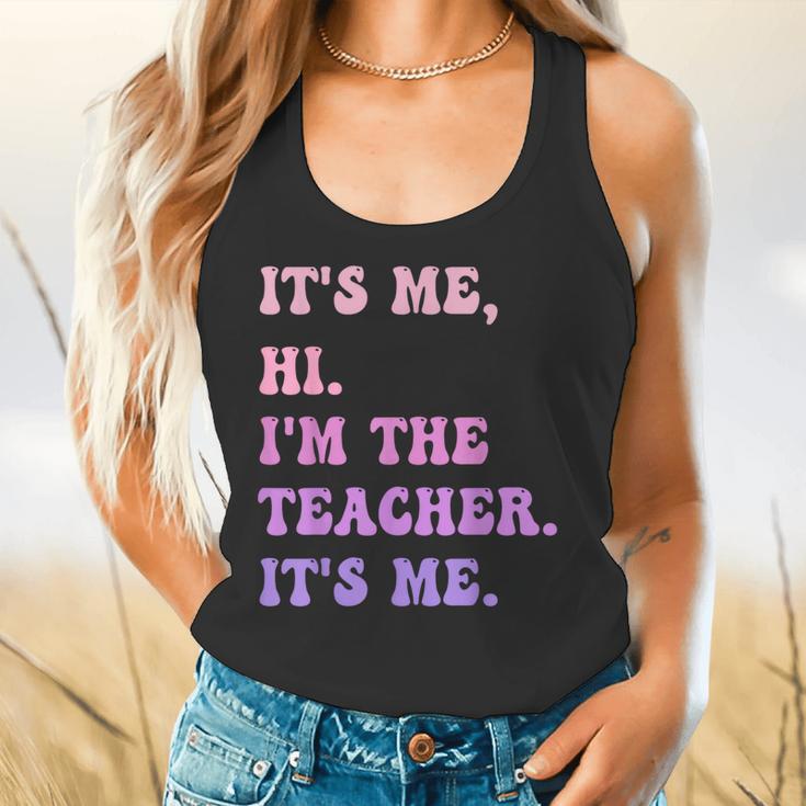 It's Me Hi I'm The TEACHER It's Me Teacher Educator Flowy Tank, gift for family, gift for coworker It's Me Hi I'm The TEACHER It's Me Teacher Educator Flowy Tank, gift for family, gift for coworker