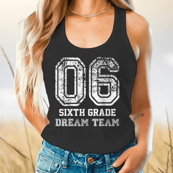 Kids Hello Sixth Back To School 6th Grade Dream Team Teacher Flowy Tank, gift for family, gift for coworker Kids Hello Sixth Back To School 6th Grade Dream Team Teacher Flowy Tank, gift for family, gift for coworker