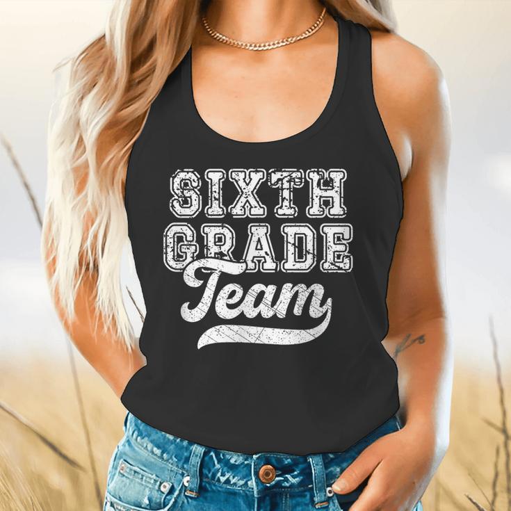 Kids Teacher Sixth Grade Retro Back To School Team 6th Grade Flowy Tank, gift for family, gift for coworker Kids Teacher Sixth Grade Retro Back To School Team 6th Grade Flowy Tank, gift for family, gift for coworker