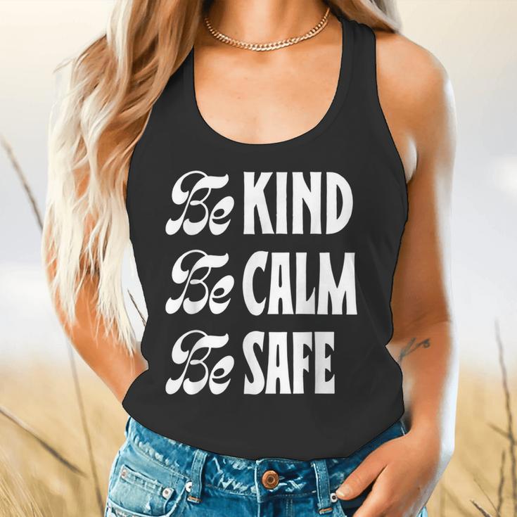 Be Kind Be Calm Be Safe Awareness For Teachers For Men Women Kids Flowy Tank, gift for family, gift for coworker Be Kind Be Calm Be Safe Awareness For Teachers For Men Women Kids Flowy Tank, gift for family, gift for coworker