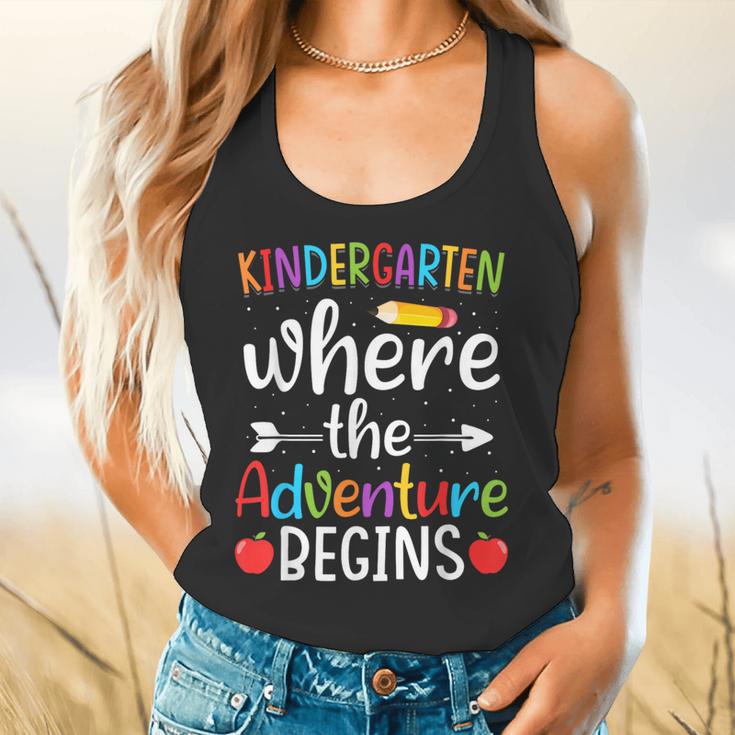 Kindergarten Where The Adventure Begins Shirt Children's Teacher Flowy Tank, gift for family, gift for coworker Kindergarten Where The Adventure Begins Shirt Children's Teacher Flowy Tank, gift for family, gift for coworker
