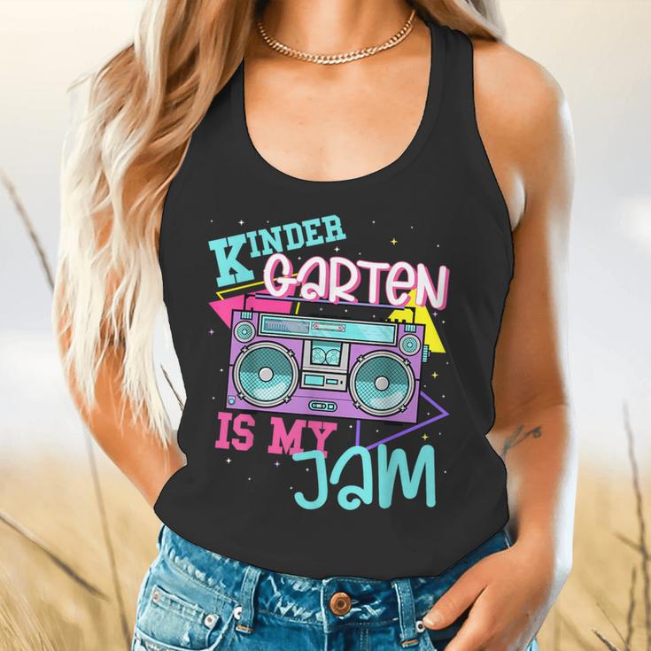 Kindergarten Is My Jam Cute Teacher Shirt 80's 90's Styl Flowy Tank, gift for family, gift for coworker