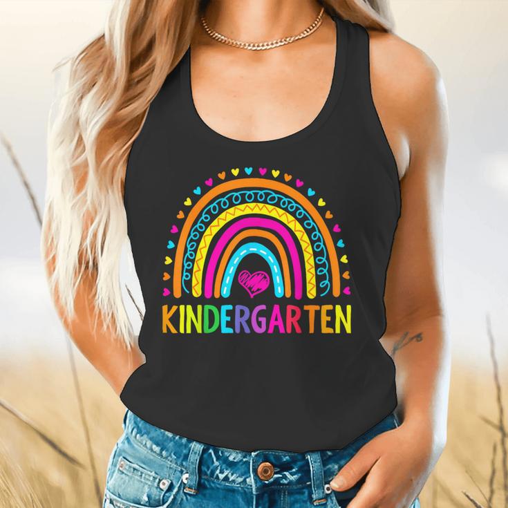 Kindergarten Rainbow Girls Boys Teacher First Day Of School Flowy Tank, gift for family, gift for coworker