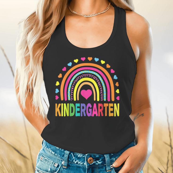 Kindergarten Rainbow Girls Boys Teacher Team Kinder Squad Flowy Tank, gift for family, gift for coworker Kindergarten Rainbow Girls Boys Teacher Team Kinder Squad Flowy Tank, gift for family, gift for coworker