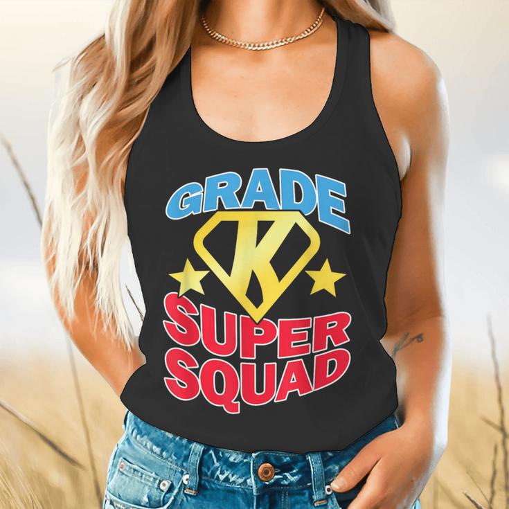 Kindergarten Super Squad Superhero Teacher Team Men Women Girls Kids Flowy Tank, gift for family, gift for coworker Kindergarten Super Squad Superhero Teacher Team Men Women Girls Kids Flowy Tank, gift for family, gift for coworker