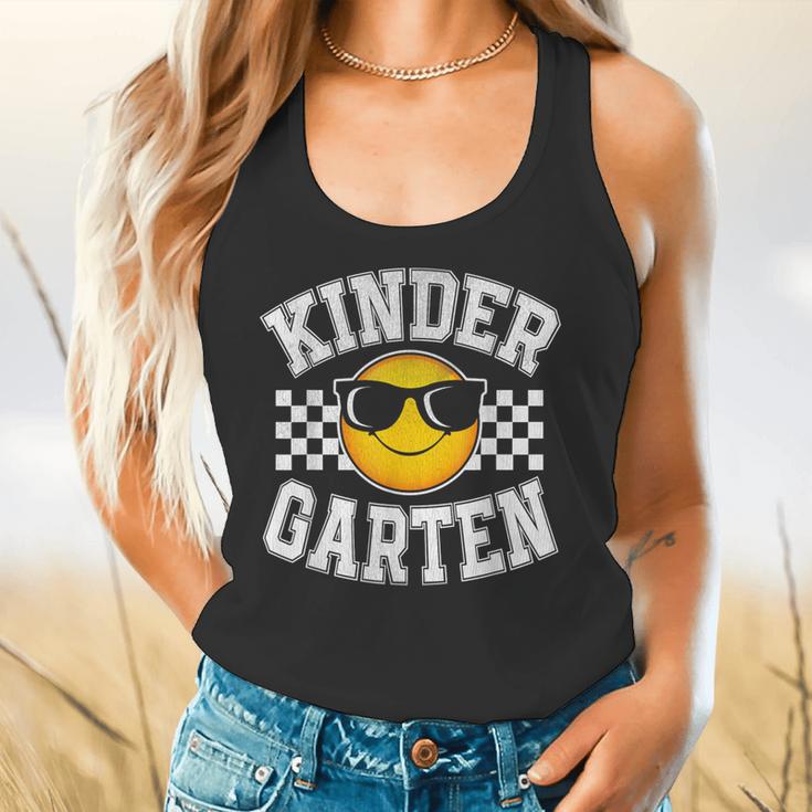 Kindergarten Teacher First Day Of Kinder Back To School Flowy Tank, gift for family, gift for coworker Kindergarten Teacher First Day Of Kinder Back To School Flowy Tank, gift for family, gift for coworker