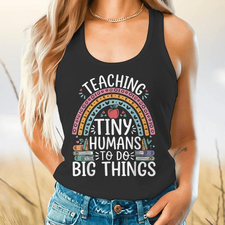 Kindergarten Teacher Tiny Humans Pre-School Teacher Flowy Tank, gift for family, gift for coworker Kindergarten Teacher Tiny Humans Pre-School Teacher Flowy Tank, gift for family, gift for coworker