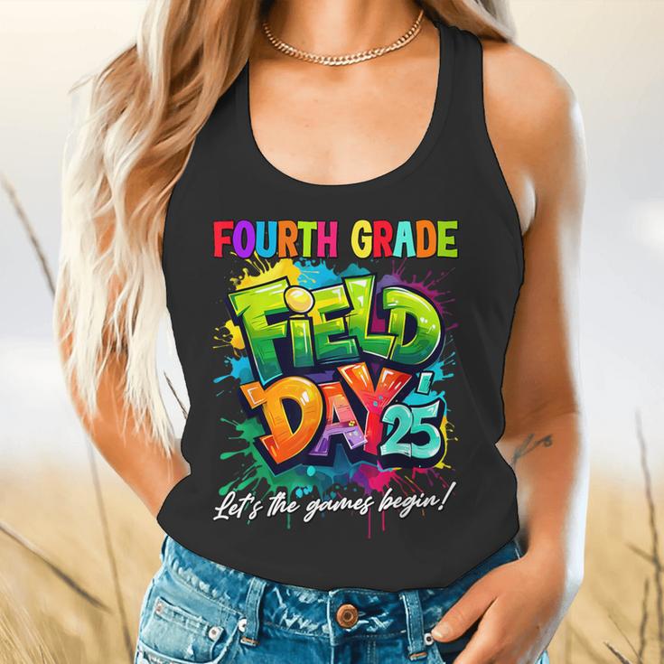 Let The Games Begin Fourth Grade Field Day 2025 Teacher Kid Flowy Tank, gift for family, gift for coworker Let The Games Begin Fourth Grade Field Day 2025 Teacher Kid Flowy Tank, gift for family, gift for coworker