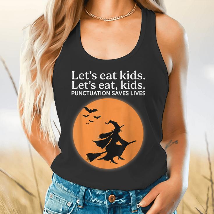 Let's Eat Kids Punctuation Saves Live Witch Grammar Teacher Flowy Tank, gift for family, gift for coworker Let's Eat Kids Punctuation Saves Live Witch Grammar Teacher Flowy Tank, gift for family, gift for coworker