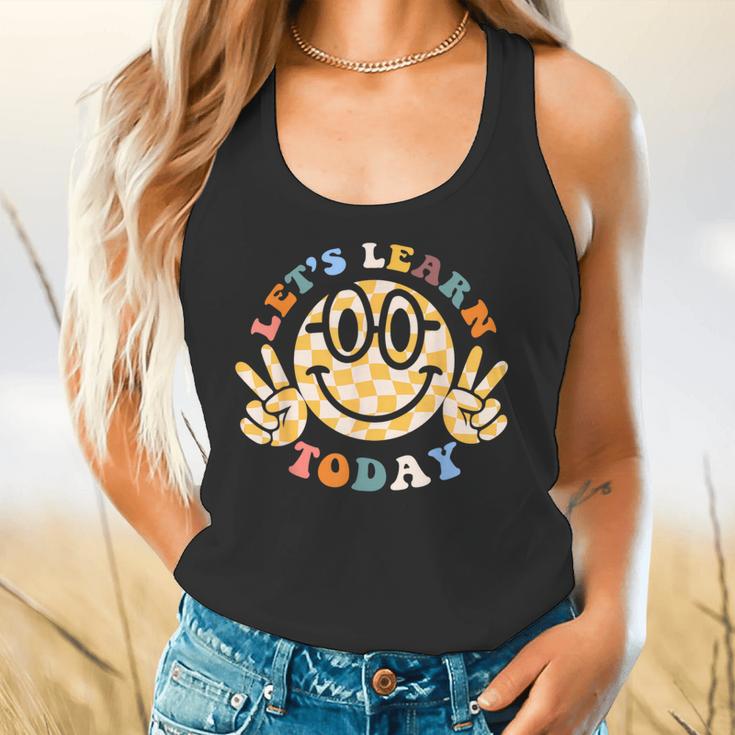 Let's Learn Today First Day Of School For Teacher Student Flowy Tank, gift for family, gift for coworker