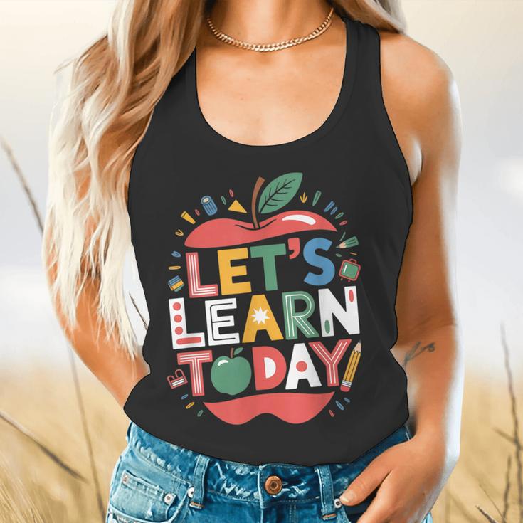 Let's Learn Today Teacher Motivational Back To School Flowy Tank, gift for family, gift for coworker Let's Learn Today Teacher Motivational Back To School Flowy Tank, gift for family, gift for coworker