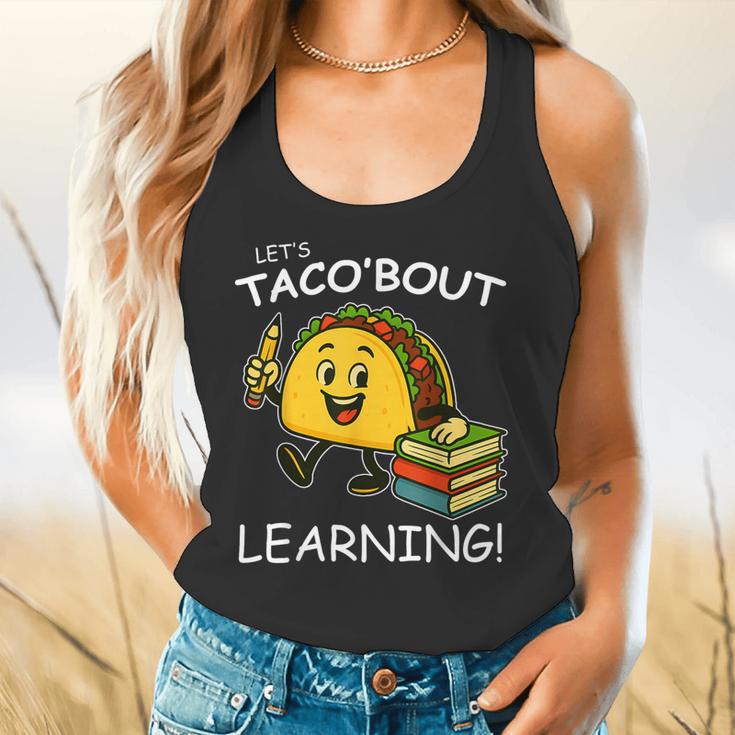 Let's Taco Bout Learning Back To School Teacher Kids Flowy Tank, gift for family, gift for coworker Let's Taco Bout Learning Back To School Teacher Kids Flowy Tank, gift for family, gift for coworker