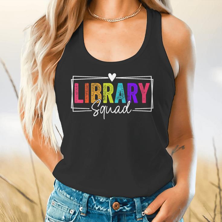 Library Squad Team Librarian Teacher Book Lover Flowy Tank, gift for family, gift for coworker Library Squad Team Librarian Teacher Book Lover Flowy Tank, gift for family, gift for coworker