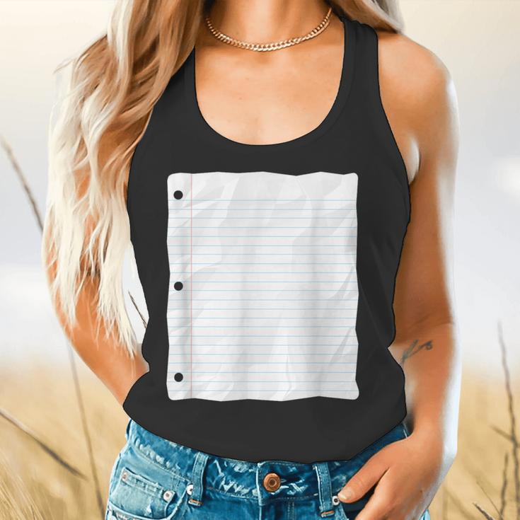 Lined Paper Notebook Halloween Costume For Students Teachers For Men Women Kids Flowy Tank, gift for family, gift for coworker Lined Paper Notebook Halloween Costume For Students Teachers For Men Women Kids Flowy Tank, gift for family, gift for coworker