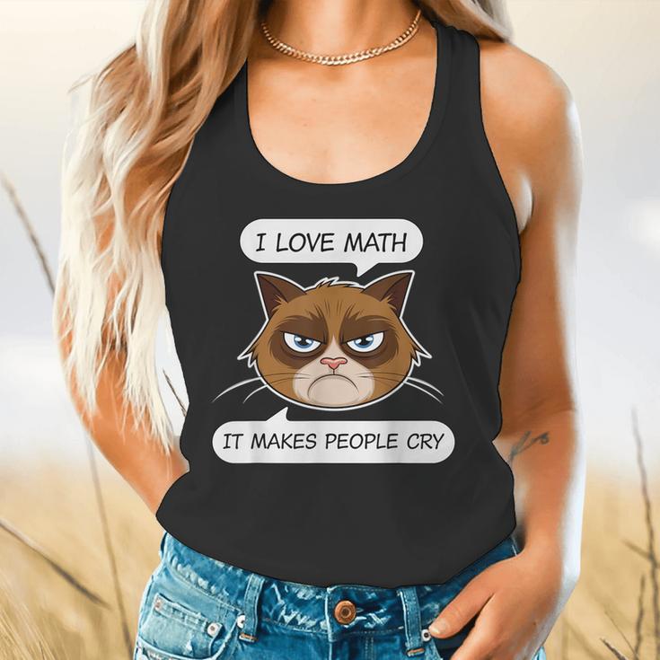 I Love Math It Makes People Cry Math Teacher Flowy Tank, gift for family, gift for coworker