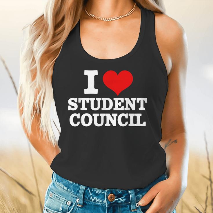 I Love Student Council Student Teacher Flowy Tank, gift for family, gift for coworker