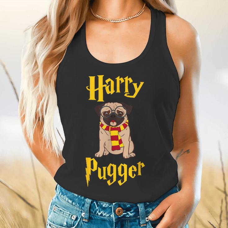 Lovely Harry Pugger Pug Flowy Tank, gift for family, gift for coworker
