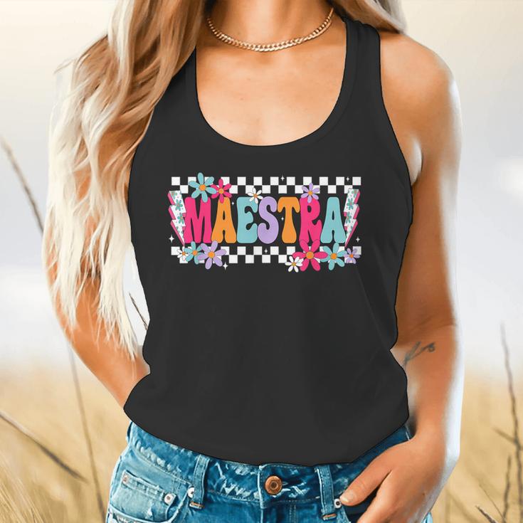 Maestra Teacher Spanish Back To School First Day Of School Flowy Tank, gift for family, gift for coworker Maestra Teacher Spanish Back To School First Day Of School Flowy Tank, gift for family, gift for coworker