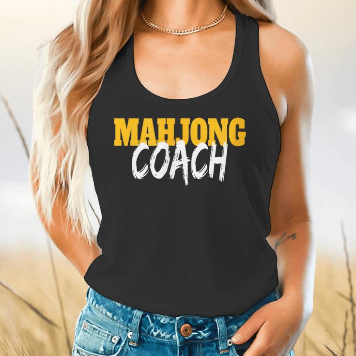 Mahjong Coach Coaching Trainer Teacher Flowy Tank, gift for family, gift for coworker