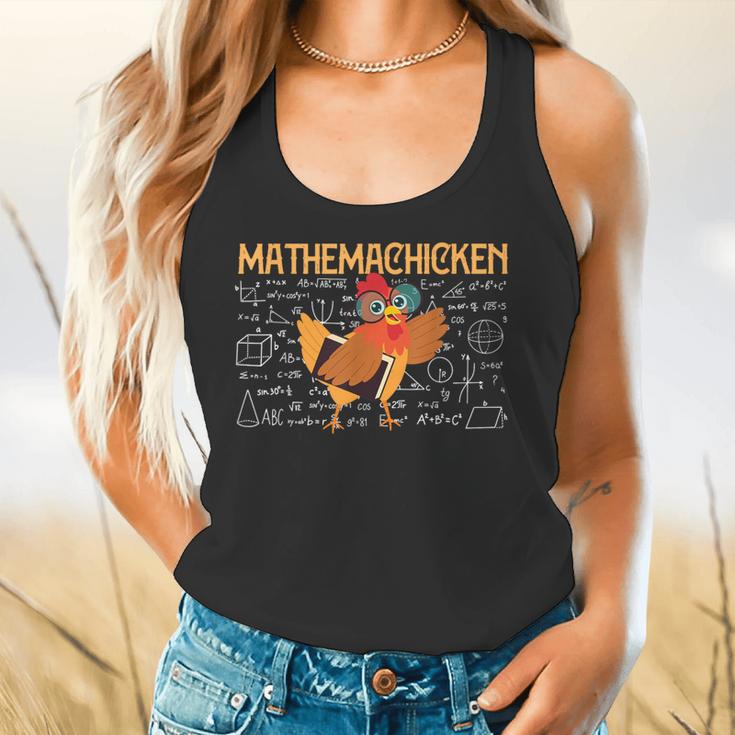 Math Nerd The Mathemachicken a Math Teacher Flowy Tank, gift for family, gift for coworker Math Nerd The Mathemachicken a Math Teacher Flowy Tank, gift for family, gift for coworker