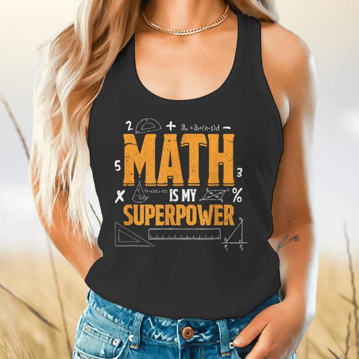 Math Is My Superpower Math Teacher Student Flowy Tank, gift for family, gift for coworker Math Is My Superpower Math Teacher Student Flowy Tank, gift for family, gift for coworker