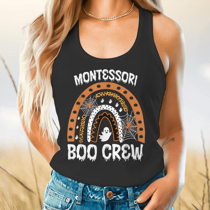 Montessori Teacher Halloween Boo Rainbow Leopard Halloween Flowy Tank, gift for family, gift for coworker Montessori Teacher Halloween Boo Rainbow Leopard Halloween Flowy Tank, gift for family, gift for coworker