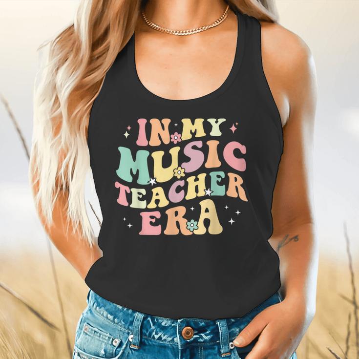 In My Music Teacher Era Retro Back To School Musician Band Men Women Flowy Tank, gift for family, gift for coworker