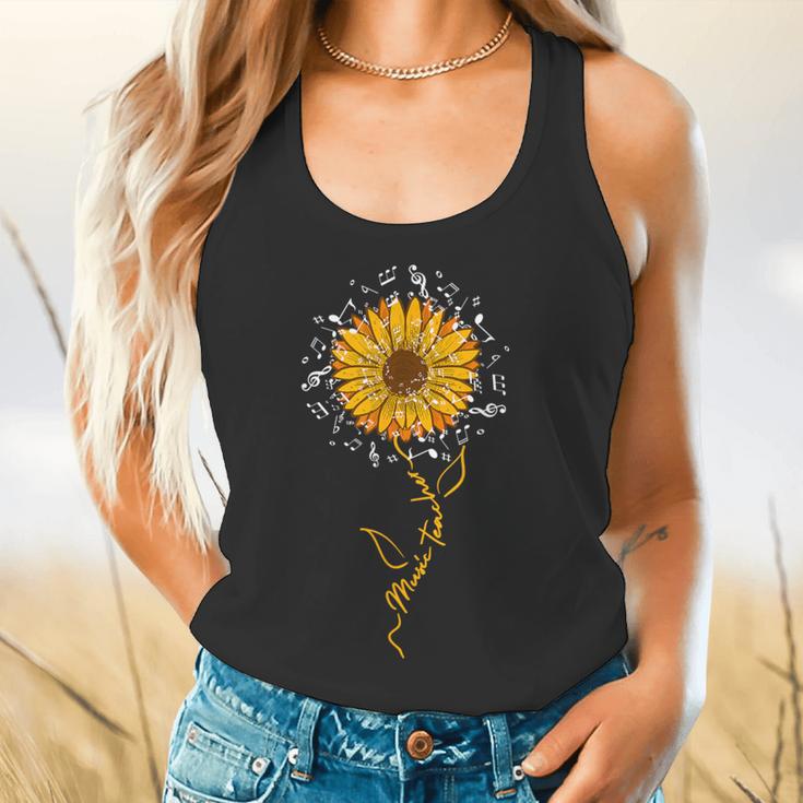 Music Teacher Shirt Sunflower Music Notes Musician Singer Flowy Tank, gift for family, gift for coworker Music Teacher Shirt Sunflower Music Notes Musician Singer Flowy Tank, gift for family, gift for coworker
