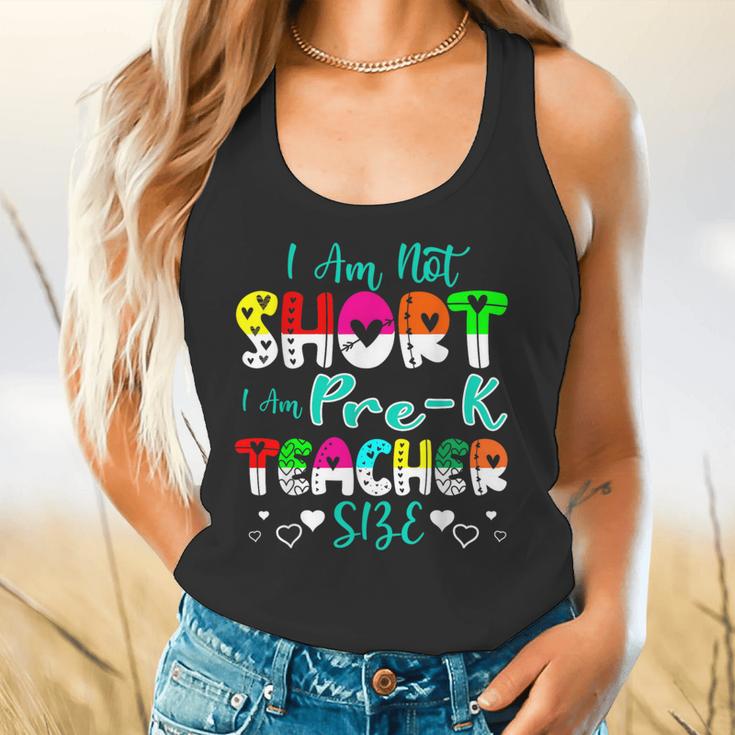 I Am Not Short I Am Pre-K Teacher Size Teacher For Men Women Kids Flowy Tank, gift for family, gift for coworker I Am Not Short I Am Pre-K Teacher Size Teacher For Men Women Kids Flowy Tank, gift for family, gift for coworker